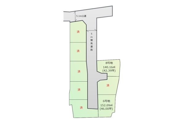 あきる野市野辺 建築条件付き売地 全8区画